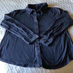 Theory Button Down Knit Shirt